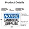 Signmission Janitorial Supplies, 24 in W x Rectangle, Aluminum OS-2PACK-NS-A-1824-L-13754 - alternate 2
